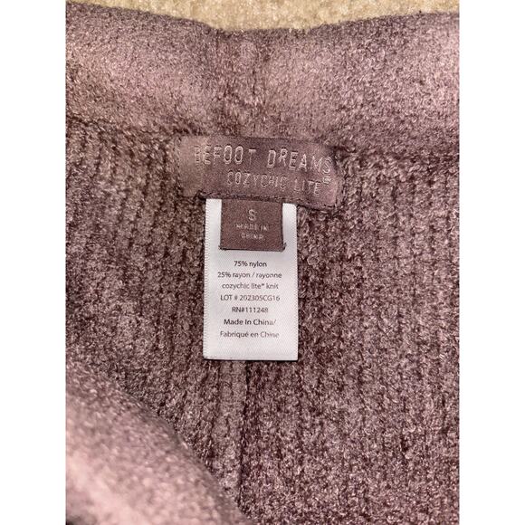 Barefoot Dreams Lounger Pants Size Small Super Soft Comfy Beige Like New - Picture 3 of 5